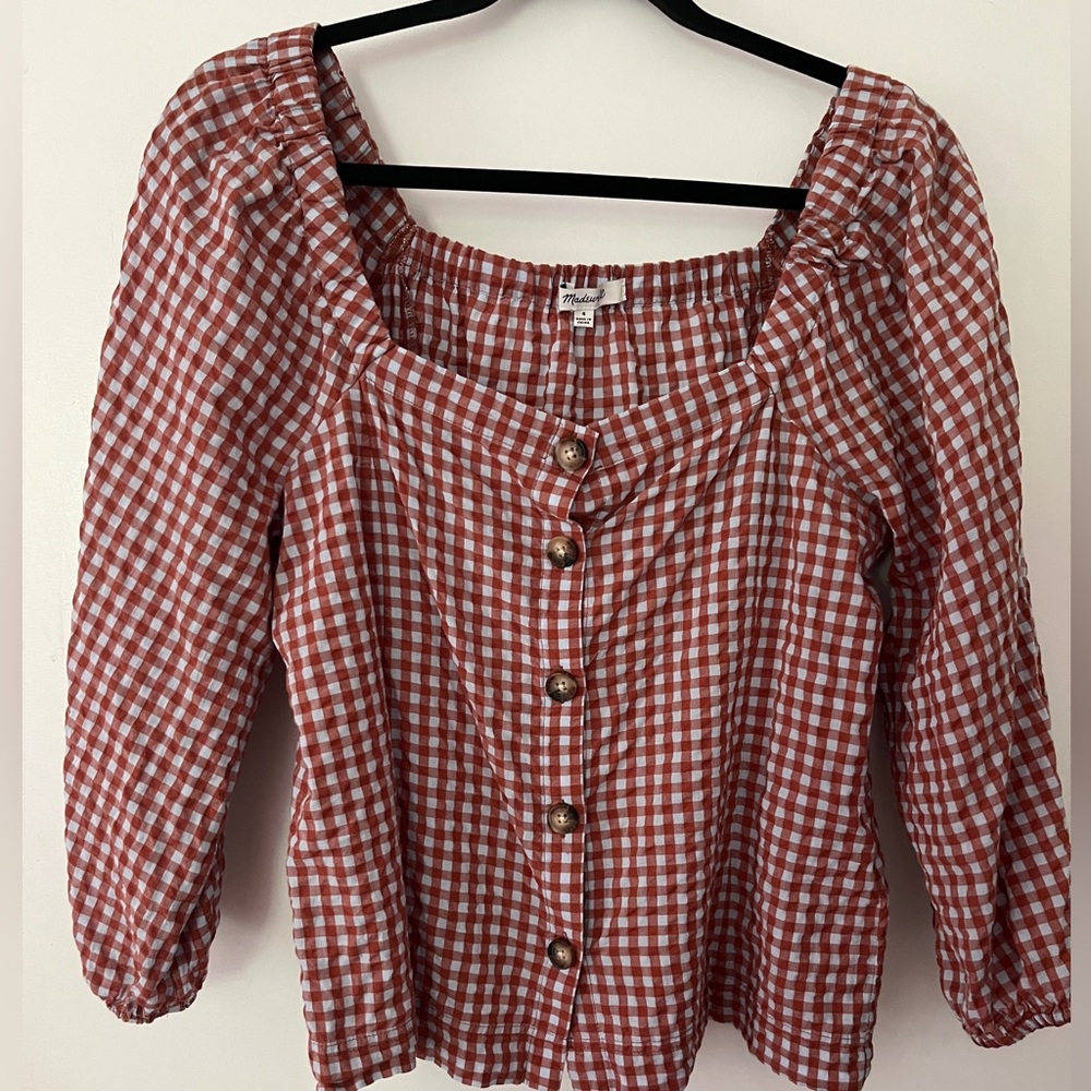 Madewell gingham shirt